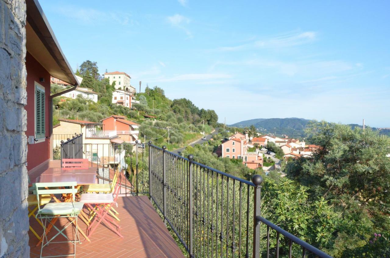 La Casa Con Vista Di Emma Apartamento Vezzano Ligure Exterior foto